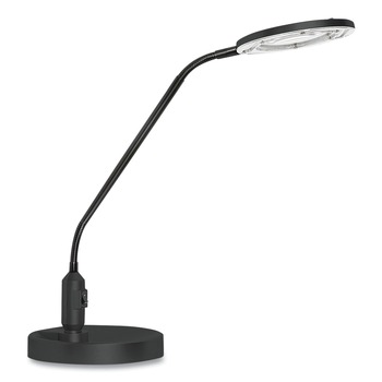 OFFICE LIGHTING | Alera ALELEDM765B 6.88 in. W x 16.63 in. D x 16.75 in. H 3 Diopter Clamp-On LED Desktop Magnifier - Black