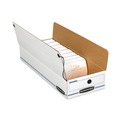 Mailing Boxes & Tubes | Bankers Box 00006 Liberty 9 in. x 24 in. x 6.38 in. Check and Form Boxes - White/Blue (12/Carton) image number 4