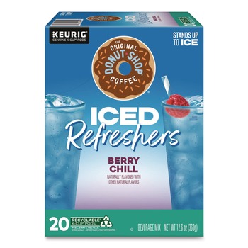 The Original Donut Shop 5000384762 ICED Refreshers K-Cup Pods - Berry Chill (20/Box)