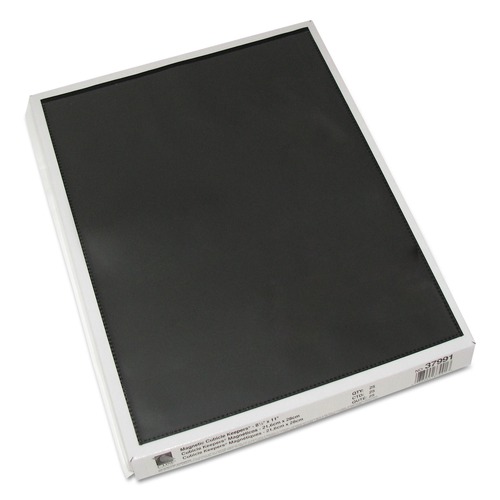 File Jackets & Sleeves | C-Line 37991 9.2 x 11.69 Magnetic Mount Cubicle Keepers Display Holders - Clear (25/Box) image number 0