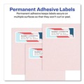 Labels | Avery 06520 Easy Peel 0.66 in. x 1.75 in. Mailing Labels with Sure Feed Technology - Glossy Clear (60/Sheet, 10 Sheets/Pack) image number 6