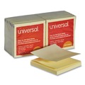 Sticky Notes & Post it | Universal UNV35664 3 in. x 3 in. Fan-Folded Self-Stick Pop-Up Note Pads - Yellow (12/Pack) image number 0
