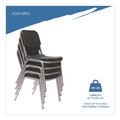 Office Chairs | Iceberg 64111 Rough n Ready 17.5 in. Seat Height Supports Up to 500 lbs. Stack Chair - Black Seat/Back/Base (4/Carton) image number 7