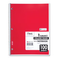 Notebooks & Pads | Mead 06622 11 in. x 8 in. Sheets 1-Subject Medium/College Rule Spiral Notebook - Random Assorted Cover Color image number 10