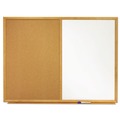  | Quartet S553 Bulletin/dry-Erase Board, Melamine/cork, 36 X 24, White/brown, Oak Finish Frame image number 0