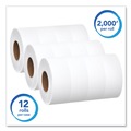  | Scott 7223 Essential 3.55 in. x 2000 ft. Septic Safe JRT Jumbo Roll Bathroom Tissue - White (12 Rolls/Carton) image number 2