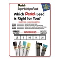 Pencils | Pentel C25-HB 0.5 mm Super Hi-Polymer HB Lead Refills - Black (30/Pack) image number 4