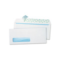 Envelopes & Mailers | Quality Park QUA69222 4.13 in. x 9.5 in. Address Window #10 Commercial Flap Redi-Strip Closure Redi-Strip Security Tinted Envelope - White (500/Box) image number 0