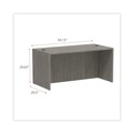 Office Desks & Workstations | Alera ALEVA216030GY 59.13 in. x 29.5 in. x 29.63 in. Valencia Series Straight Front Desk Shell - Gray image number 8