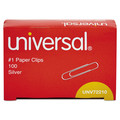 Paper Clips | Universal A7072210A #1 Paper Clips - Small, Silver (100/Box, 10 Boxes/Pack) image number 1