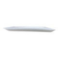 Food Trays, Containers, and Lids | GEN 9PWH 12.25 in. x 9.25 in. x 0.62 in. #9P Meat Trays - White (200/Carton) image number 1