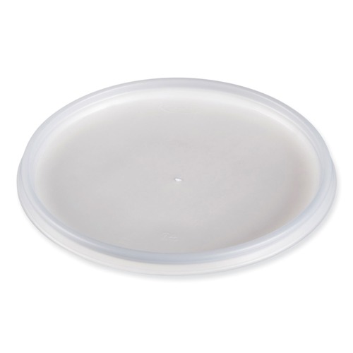 Bowls and Plates | Dart 32JLR Vented Plastic Lids for Foam Cups Bowls and Containers Fits 12 oz. to 60 oz. - Translucent (1000/Carton) image number 0