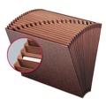 File Folders | Smead 70425 TUFF 1/21-Cut Tab Expanding Open-Top Stadium File - Letter, Redrope image number 4