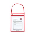 Label & Badge Holders | C-Line 41924 75-Sheet 1-Pocket 9 in. x 12 in. Shop Ticket Holder with Strap and Red Stitching (15/Box) image number 1