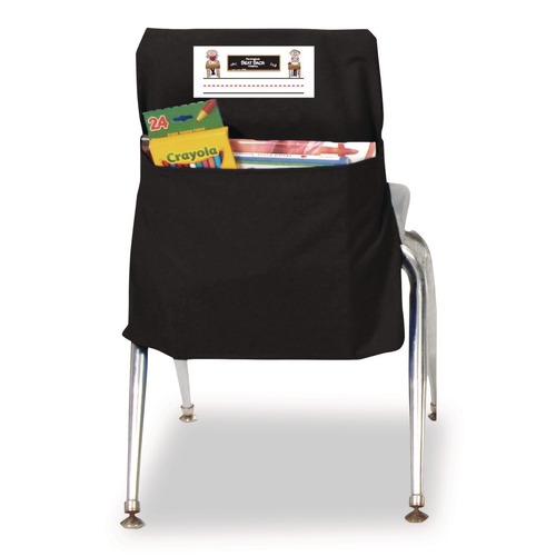 Office Chairs | Victor 30101 11 x 15.5 x 14 Elastic-Back Seat Sack for Chairs 12 in. to 17 in. Wide - Black image number 0