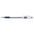 Pens | Pentel BK90-C Stick Fine 0.7 mm R.S.V.P. Ballpoint Pen - Blue Ink, Clear/Blue Barrel (1-Dozen) image number 1