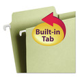 File Folders | Smead 64082 Letter Size 1/3-Cut Tabs FasTab Hanging Folders - Moss (20/Box) image number 3