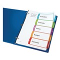 Dividers & Tabs | Avery 11840 5-Tab 1 to 5 11 in. x 8-1/2 in. Contemporary Color Tabs Customizable TOC Ready Index Multicolor Tab Dividers - White (1 Set) image number 8