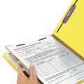 Just Launched | Smead 13734 Pressboard Four-Section Top Tab Classification Folders - Letter, Yellow (10/Box) image number 3