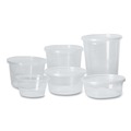 Food Trays, Containers, and Lids | Fabri-Kal 000000000009505103 4.6 in. x 4.1 in. 24 oz. Microwavable Plastic Deli Containers - Clear (500/Carton) image number 2