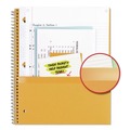 Notebooks & Pads | Five Star 72057 11 x 8.5 Sheets (100) Wirebound 1-Subject Medium/College Rule Notebook - Black Cover image number 5