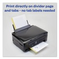 Binders | Avery 11511 11 in. x 8.5 in. 5-Tab 3-Hole Punched Customizable Print-On Dividers - White (5/Pack) image number 5