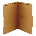 File Folders | Smead 19882 0.75 in. Expansion 2/5-Cut Top Tab 17-pt Kraft Fastener Folders, 2 Fasteners - Legal Size/Kraft (50/Box) image number 0