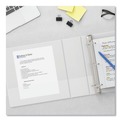 Binders | Universal UNV20702 0.5 in. Capacity 11 in. x 8.5 in. 3 Slant D-Rings View Binder - White image number 10