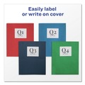 Report Covers & Pocket Folders | Avery 47989 40 Sheet Capacity 11 in. x 8.5 in. Two-Pocket Folder - Red (25/Box) image number 6