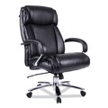Office Chairs | Alera ALEMS4419 Maxxis Series 19.7 in. to 25 in. Seat Height Supports 500 lbs. Big/Tall Bonded Leather Chair - Black Seat/Back, Chrome Base image number 0