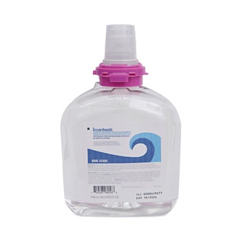 Boardwalk 5665-02-GCE00LP 1200 mL Green Certified Foam Soap Refill - Unscented (2/Carton)
