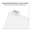 Dividers & Tabs | Avery 11914 11 x 8.5 Avery Style Preprinted Legal Exhibit Side 10-Tab Index Dividers - White (25/Pack) image number 3