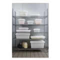 Just Launched | Rubbermaid Commercial FG295500BLA 3.5-Gallon Rectangular Deskside Wastebasket - Black image number 5