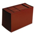 File Folders | Pendaflex ER19A 21 Sections 1/21-Cut Tabs Legal Size Earthwise Recycled Indexed Expanding File - Red Fiber image number 1