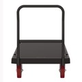 Cleaning Carts | Suncast Commercial PDPT3060 30.25 in. x 64.5 in. x 41 in. 1,600 lbs. Capacity Resin Platform Truck - Black image number 4