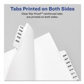 Dividers & Tabs | Avery 11918 11 x 8.5 Avery Style Preprinted Legal Exhibit Side 10-Tab Index Dividers - White (25/Pack) image number 1