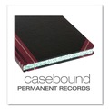 Notebooks & Pads | Boorum & Pease 38-300-R 9.25 x 7.31 Sheets Record-Style Rule Account Record Book - Black/Red/Gold Cover image number 2