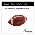Breakroom Supplies | Champion Sports RFB2 Intermediate Size Rubber Sports Ball For Football - Brown image number 4