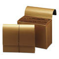 File Folders | Smead 70186 Letter Size 1/12-Cut Tabs 12 Sections Elastic Cord Closure Indexed Expanding Kraft Files - Kraft image number 2