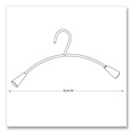 Wall Racks & Hooks | Alba PMCIN6 16.8 in. Metal and Wood Coat Hangers - Metallic Gray/Mahogany (6/Set) image number 2