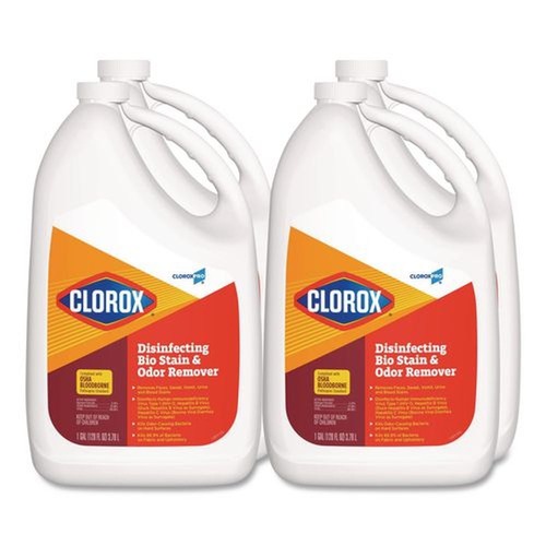Odor Control | Clorox 31910 128 oz. Disinfecting Bio Stain and Odor Remover (4/Carton) image number 0