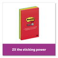 Notebooks & Pads | Post-it Notes Super Sticky 660-3SSAN 4 in. x 6 in. Note Ruled Pads - Playful Primary Collection Colors (3/Pack) image number 3