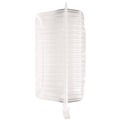 Food Trays, Containers, and Lids | Handi-Foil HFA 6091S-250 8 in. x 3 in. x 8.87 in. 46 oz. Handi-Lock Plastic Food Container - Clear (250/Carton) image number 1