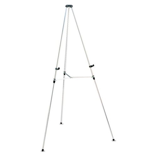  | Quartet 50E 38 in. - 66 in. High Lightweight Aluminum Telescoping Tripod Easel - Silver image number 0