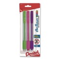 Erasers & Correction Supplies | Pentel ZE21TBP3M Clic Eraser Grip Eraser For Pencil Marks - White Eraser/Random Assorted Barrel Color (3/Pack) image number 1