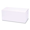 Food Trays, Containers, and Lids | SCT 1549 9 in. x 5 in. x 4 in. Standard Paper One-Piece Non-Window Bakery Boxes - White (250/Bundle) image number 0