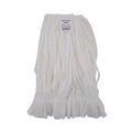  | Boardwalk BWK8002 Enviro Clean Looped Mop Head With Tailband - Medium, White (12/Carton) image number 0