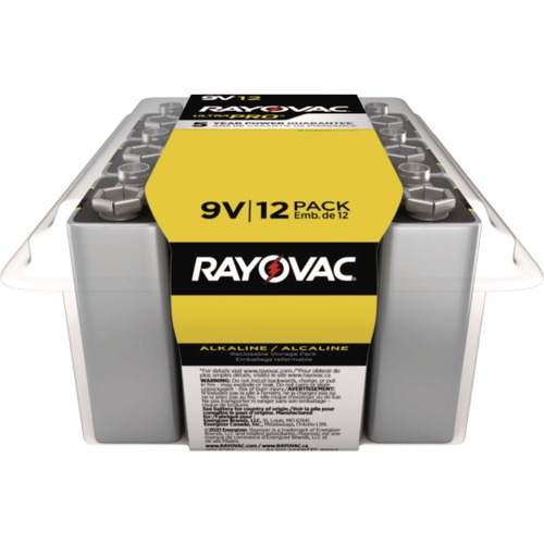Batteries | Rayovac AL9V-12PPJ Ultra Pro Alkaline 9V Batteries (12/Pack) image number 0