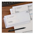 Envelopes & Mailers | Quality Park QUA24532 3.63 in. x 8.63 in. #8 5/8 Commercial Flap Gummed Closure Double Window Security-Tinted Check Envelope - White (500/Box) image number 4