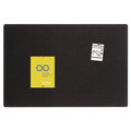 Bulletin Boards | Quartet 7684BK 48 in. x 36 in. Oval Office Fabric Board - Black Surface image number 2